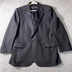 Bernhard Altmann For Josephs Blazer Jacket Men Black Notch Lapel Business Formal